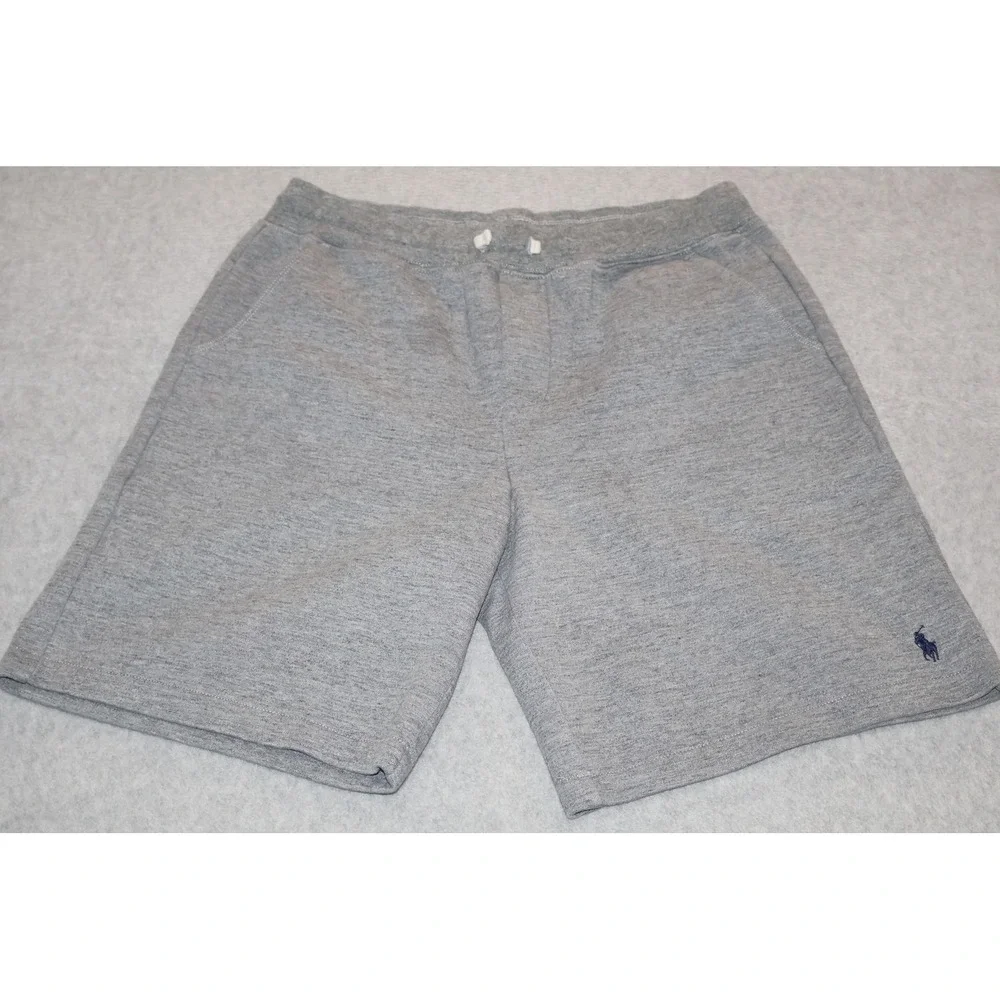 Polo Ralph Lauren Shorts Kids Large Gray Pony Drawstring Cotton Blend Lounging
